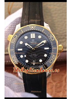 Omega Seamaster 300M Co-Axial Master Chronometer Dial Negro Caja Dos Tonos Réplica a Espejo 1:1