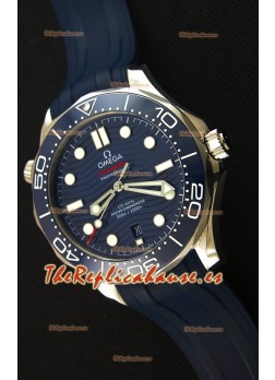 Omega Seamaster 300M Co-Axial Master Chronometer AZUL Reloj Réplica Suizo a Espejo 1:1