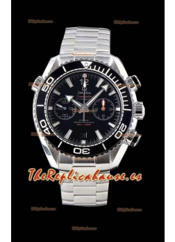 Omega Planet Ocean 600M Chronograph Acero 904L Reloj Réplica a Espejo 1:1 