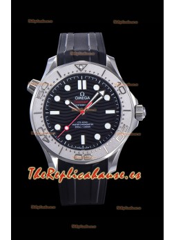 Omega Seamaster Diver Edición Nekton 300M Reloj Réplica a Espejo 1:1 en Dial Negro