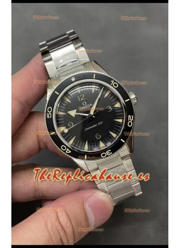 Omega Seamaster 300 Dial Negro Reloj Réplica Suizo a Espejo 1:1