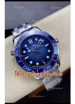 Omega Seamaster 300M Azul Summer Suizo Acero 904L Réplica a Espejo 1:1