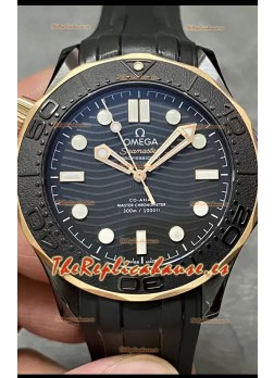 Omega Seamaster 300M Master Cronómetro Caja Cerámica Reloj Réplica Suizo a Espejo 1:1