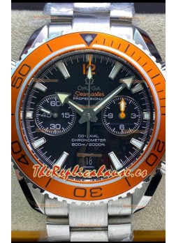 Omega Planet Ocean 600M Cronógrafo Acero 904L Reloj Réplica Espejo 1:1