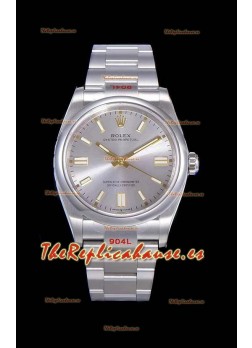 Rolex Oyster Perpetual REF#124300 41MM Movimiento Cal.3230 Réplica Suizo Dial en Acero, Acero 904L Reloj Réplica a Espejo 1:1