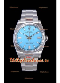 Rolex Oyster Perpetual REF#124300 41MM Movimiento Cal.3230 Réplica Suizo Dial Azul Acero 904L Reloj Réplica a Espejo 1:1