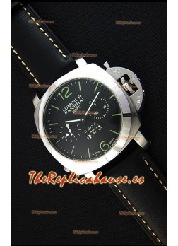 Panerai Luminor GMT Reloj Réplica Japonés con Indicador de Reserva de Energía de 8 días