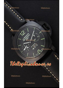 Panerai Luminor GMT Reloj Réplica Japonés con Indicador de Reserva de Energía de 8 Días