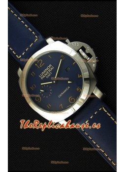 Panerai Luminor Marina GMT Reloj Réplica Japonés de Cerámica y Acero Inoxidable