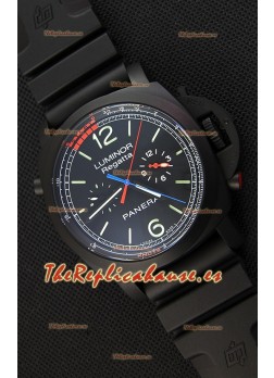 Panerai Luminor Regatta Reloj Réplica Japonés Caja revestida en PVD
