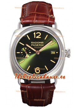 Panerai Radiomir PAM1573 Quaranta 40MM Acero 904L Dial Verde Reloj en Réplica Espejo 1:1 