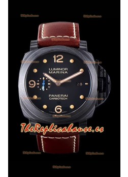 Panerai Luminor Marina PAM661 Carbotech Reloj Réplica a Espejo 1:1 Versión 2020 Mejorada