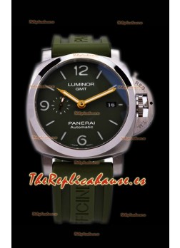 Panerai Luminor Marina GMT PAM1056 Reloj Suizo de Acero 904L - Réplica a Espejo 1:1