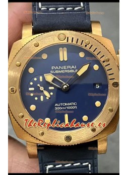Panerai Submersible PAM01074 Edición Blue Abisso Reloj Réplica Espejo 1:1 Dial Azul 42MM