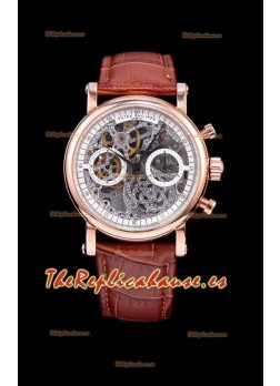 Patek Philippe Complications Skeleton Reloj Cronógrafo en Oro Rosado