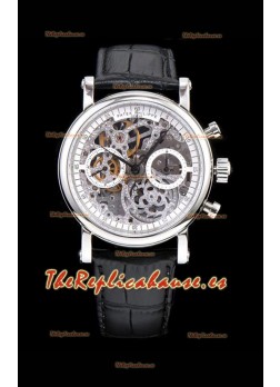 Patek Philippe Complications Skeleton Reloj Cronógrafo en Caja de Acero 904L
