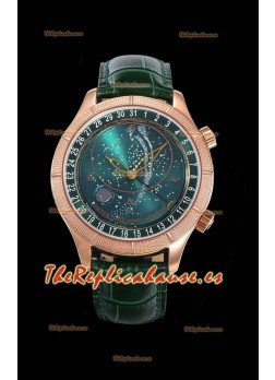 Patek Philippe 6102R Grand Compilations Reloj Réplica Suizo a Cuerda Manual - Bisel Resistente Green Dial