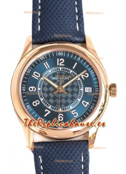 Patek Philippe Calatrava 6007R Dial Azul Oro Rosado Reloj Réplica Espejo 1:1