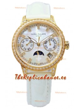 Patek Philippe Grand Complications Ladies First Perpetual Calendaer Oro Amarillo Reloj Réplica Suiza 