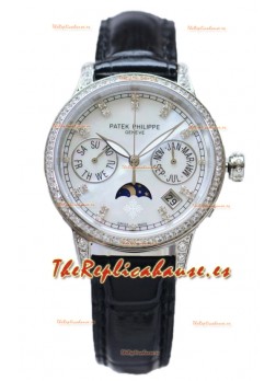 Patek Philippe Grand Complications Ladies First Perpetual Calendaer Caja Acero Reloj Réplica Suiza