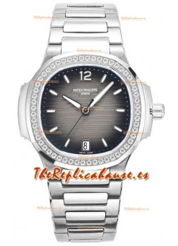 Patek Philippe Nautilus 7118 35MM 1:1 Dial Gris Acero Inoxidable Reloj Superclone 1:1