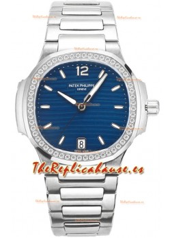 Patek Philippe Nautilus 7118 35MM 1:1 Acero Inoxidable Dial Azul Reloj Superclone 1:1