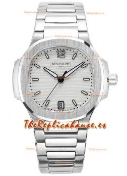 Patek Philippe Nautilus 7118 35MM 1:1 Acero Inoxidable Dial Blanco Reloj Superclone 1:1