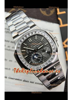 Patek Philippe Nautilus 5712G 1:1 Quality Reloj Réplica Suiza en Dial Gris