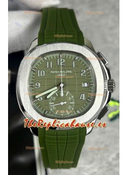Patek Philippe Aquanaut 5968A Dial Verde Chronograph Reloj Réplica Espejo 1:1