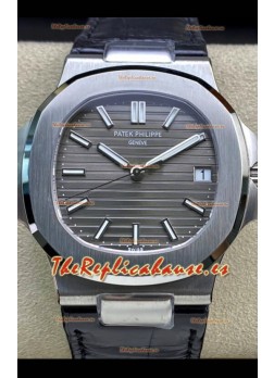 Patek Philippe Nautilus 5711G-001 Acero 904L Actualizado 2023 Reloj Réplica Espejo - Dial Gris