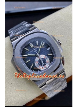 Patek Philippe Nautilus 5980/1A 904L Caja Acero en Dial Negro - Réplica a Espejo 1:1