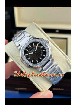 Patek Philippe Nautilus Super Clone 7010 32MM Réplica Espejo 1:1 Dial Negro 