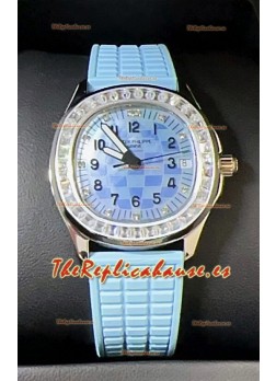 Patek Philippe Super Clone Aquanaut LUCE 5072-001 Automatic en Dial Azul 35MM