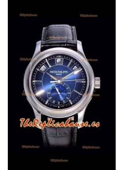 Patek Philippe Complications MoonPhase 5205-001 Reloj Réplica Suizo a Espejo 1:1 Dial Azul