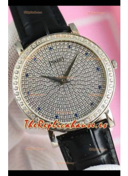 Piaget Altiplano G0A36128 Diamantes Pavimentados Dial Suizo Cuarzo Reloj Réplica Caja Acero