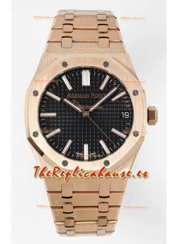 Audemars Piguet Royal Oak 15510 50 Aniversario 41MM Dial Negro Oro Rosado 41MM Réplica a Espejo 1:1