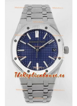 Audemars Piguet Royal Oak 15510 50 Aniversario 41MM Dial Azul Acero 904L Réplica a Espejo 1:1
