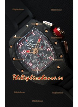 Richard Mille RM011 Romain Grosjean Edición Lotus F1 Caja de Carbón Forjado Reloj Suizo