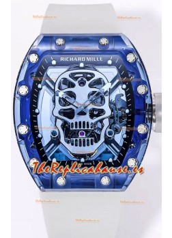Richard Mille RM52-01 Sapphire Caja con Movimiento Tourbillon Réplica Ultimate a Espejo 1:1