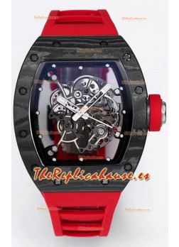 Richard Mille RM055 Caja Carbono Negro Reloj Superclone 1:1 Genuino Tourbillon