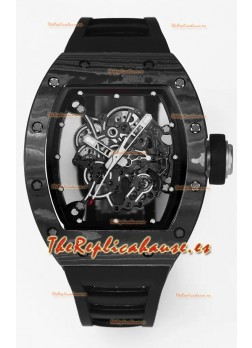 Richard Mille RM055 Caja Carbono Negro Reloj Superclone 1:1 Genuino Tourbillon