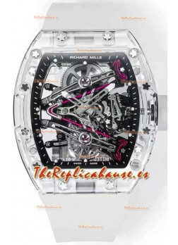 Richard Mille RM38-02 Zafiro Bubba Watson Genuino Movimiento Tourbillon Réplica Espejo 1:1