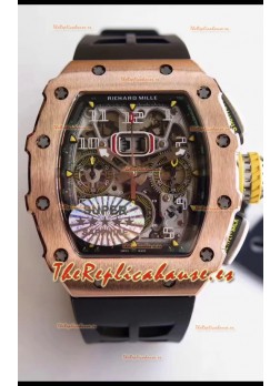 Richard Mille RM011-03 Felipe Massa Calidad Espejo 1:1 Caja de Titanio Ligero de una Pieza