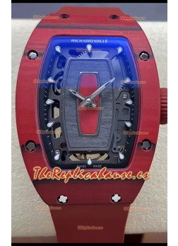 Richard Mille RM07 Caja Carbono Roja Superclone 1:1 Reloj Réplica Suiza 