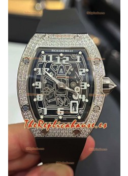 Richard Mille RM67-01 Caja Titanio Diamantes 1:1 Reloj Réplica Suiza 