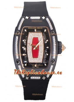 Richard Mille RM007 Reloj Réplica Suiza Automático Cerámica Negra Superclone