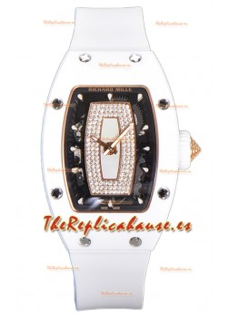 Richard Mille RM007 Reloj Réplica Suiza Automático Cerámica Blanca Suplerclone