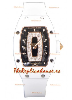 Richard Mille RM007 Reloj Réplica Suiza Automático Cerámica Blanca Suplerclone