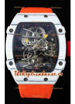 Richard Mille RM027-02 Rafael Nadal Genuino Movimiento Tourbillon Reloj Réplica a Espejo 1:1
