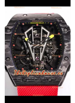 Richard Mille RM27-03 Rafael Nadal Genuino Movimiento Tourbillon Reloj Réplica a Espejo 1:1